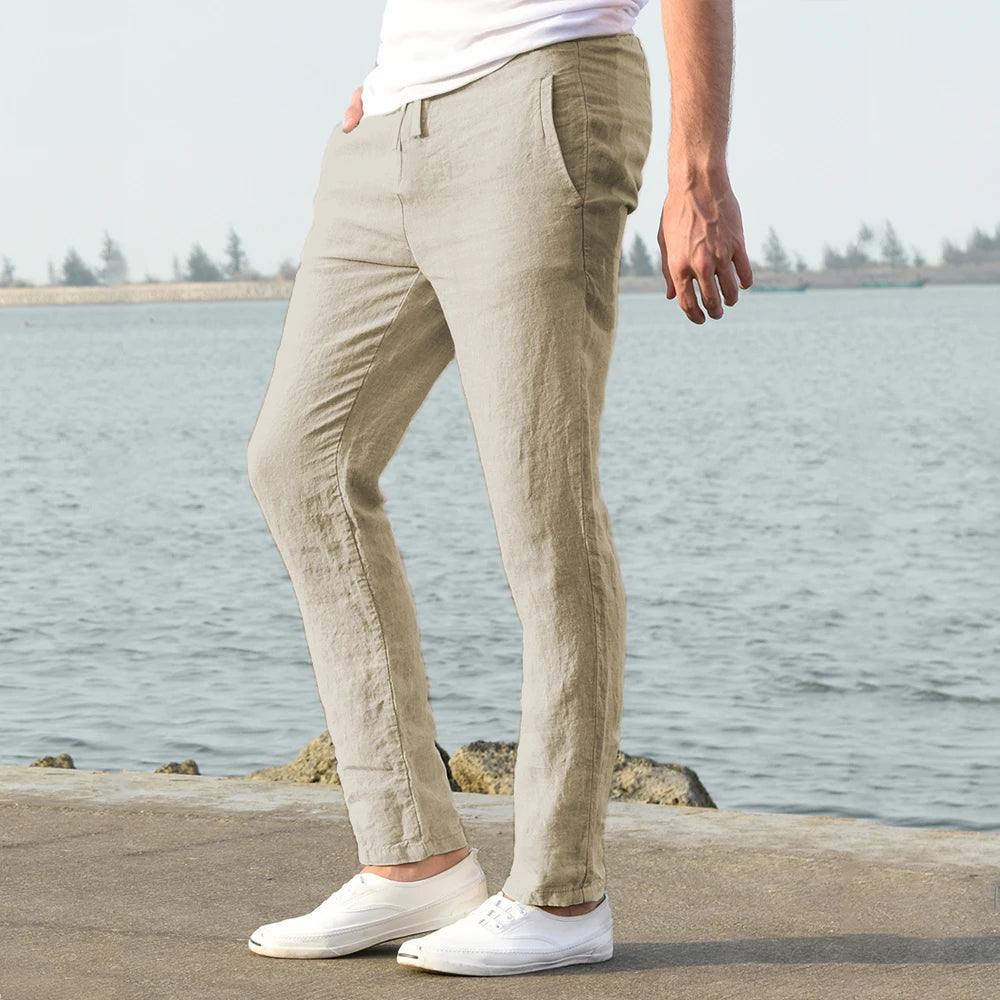 Cotton-Linen Men's Pants
