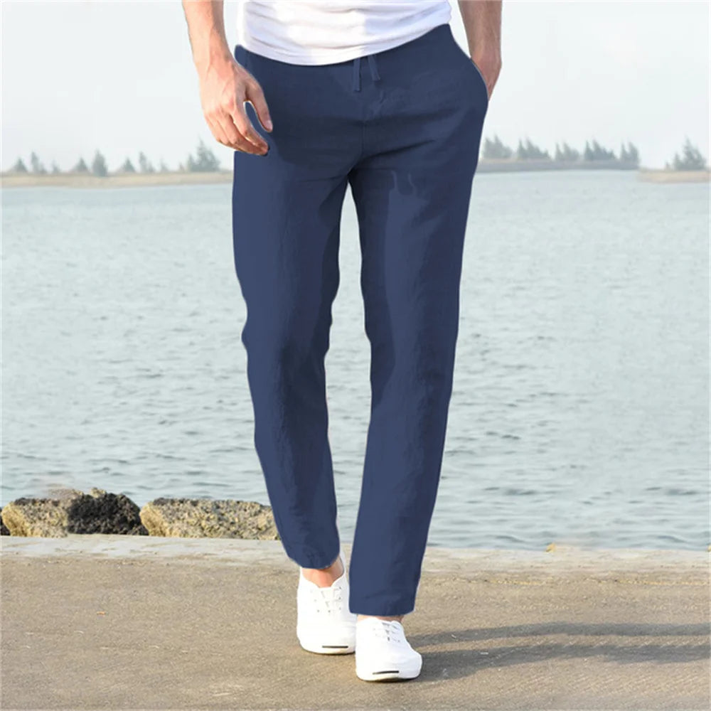 Cotton-Linen Men's Pants