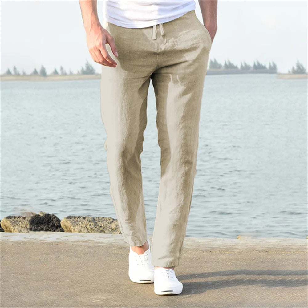Cotton-Linen Men's Pants