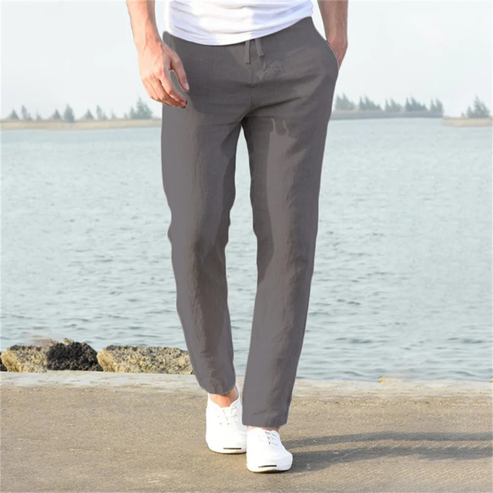 Cotton-Linen Men's Pants