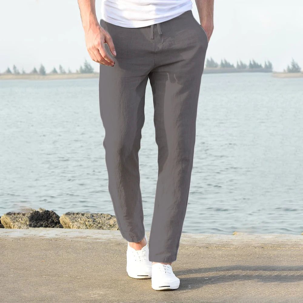 Cotton-Linen Men's Pants