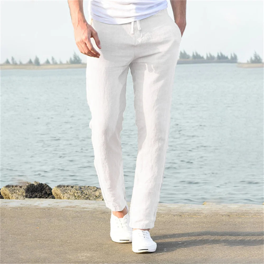 Cotton-Linen Men's Pants