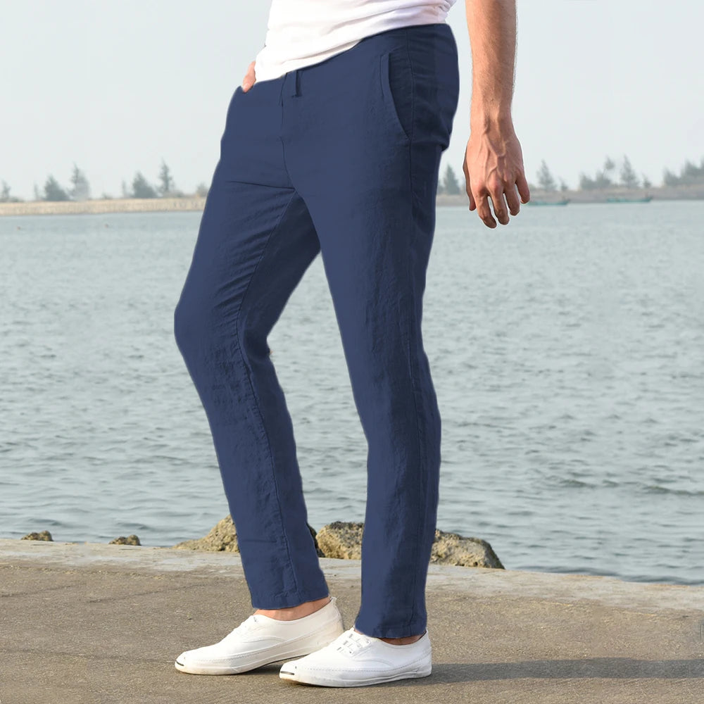 Cotton-Linen Men's Pants