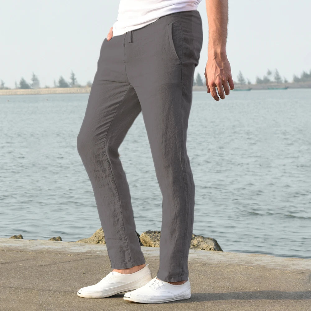 Cotton-Linen Men's Pants
