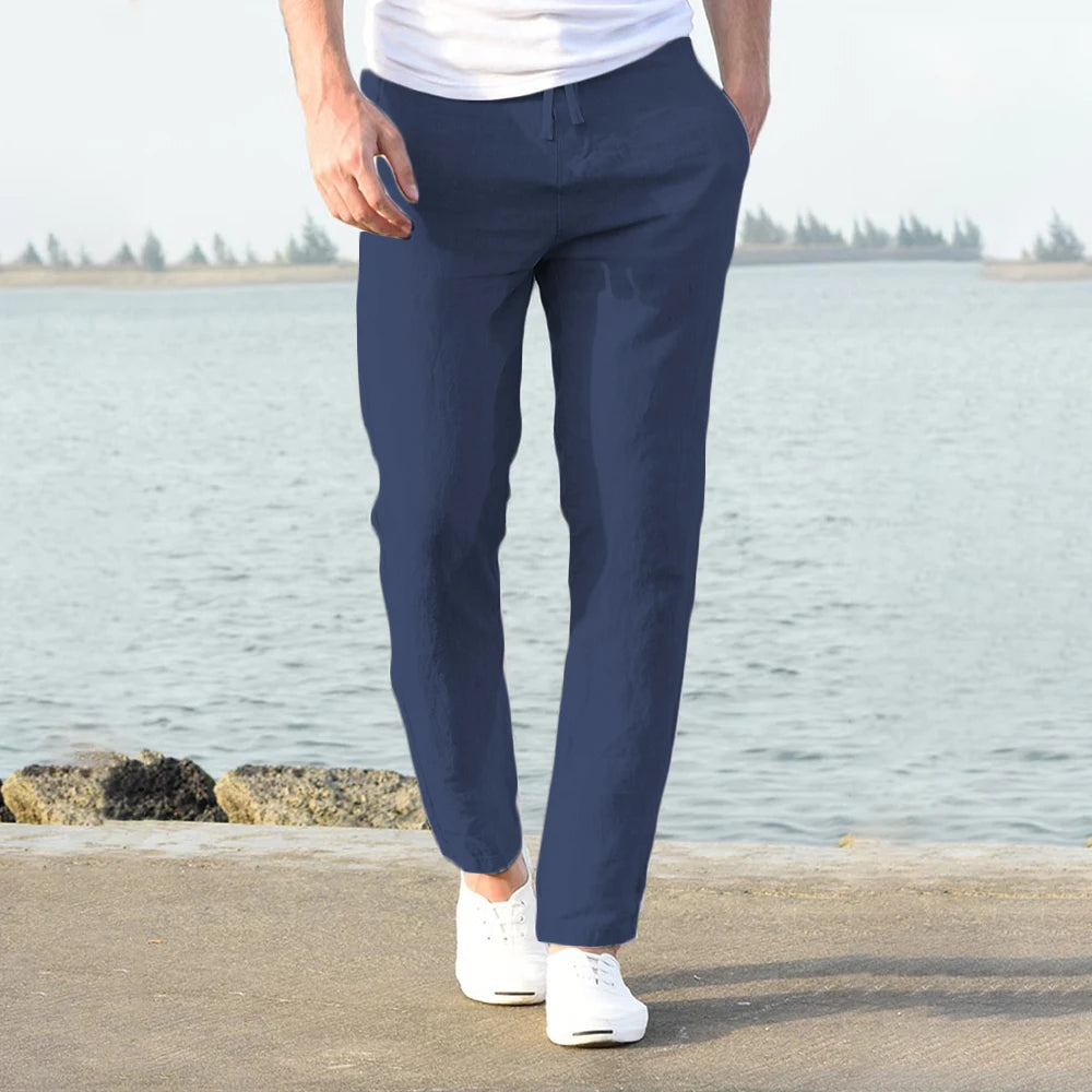 Cotton-Linen Men's Pants