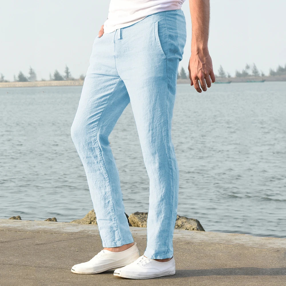 Cotton-Linen Men's Pants
