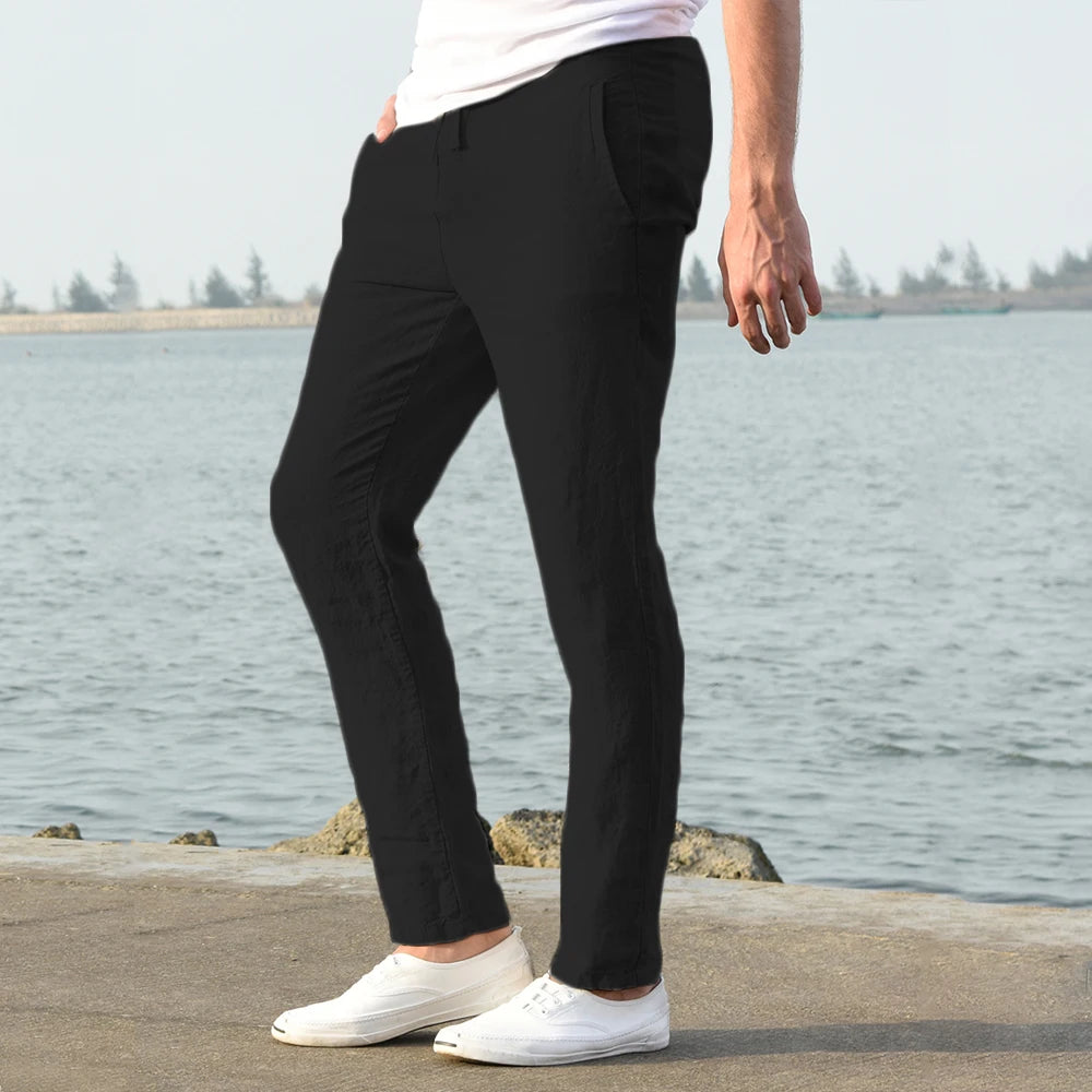 Cotton-Linen Men's Pants