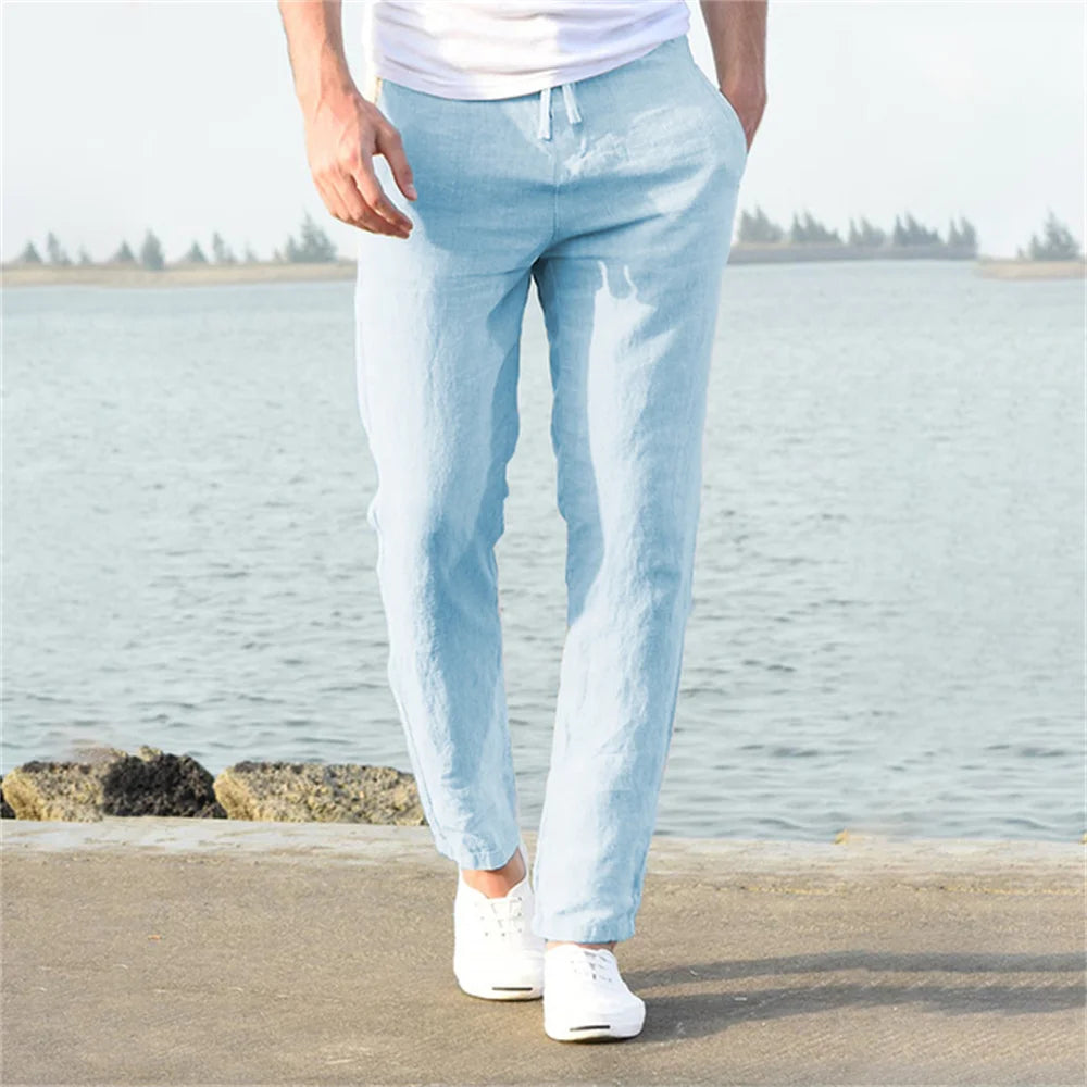 Cotton-Linen Men's Pants